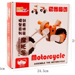 Motocicleta De Madera Armable Desarmable Muwanzi