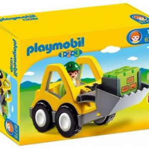 didáctico retro excavadora playmobil